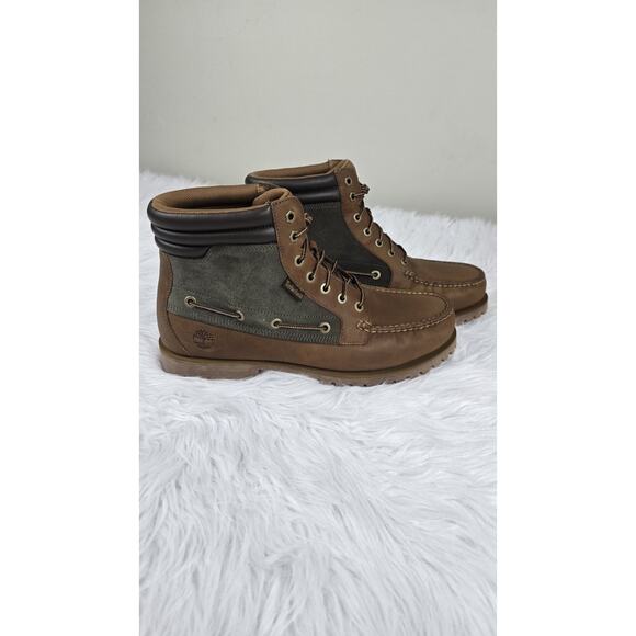 Timberland Oakwell Brown Leather Moc Toe Mid Lace Up Boots Men's Size 11 M - Picture 5 of 11
